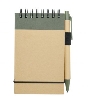 Bloc-notes A7 recyclé avec stylo personnalisé Zuse Blocs-Notes publicitaire