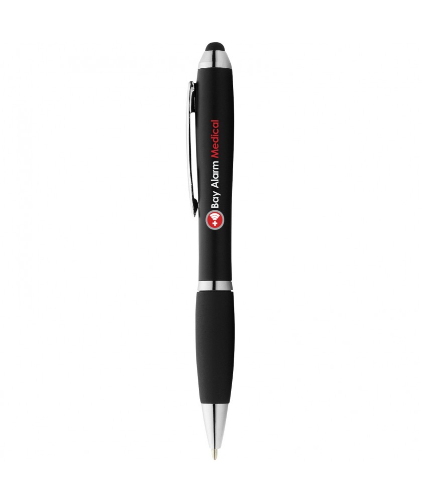 Stylo bille stylet Nash grip noir (encre bleue) Stylos publicitaire
