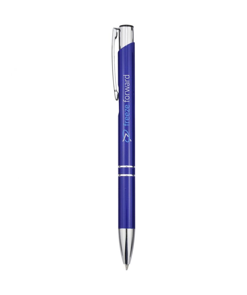 Stylo bille en aluminium personnalisé Moneta (encre bleue) A trier publicitaire