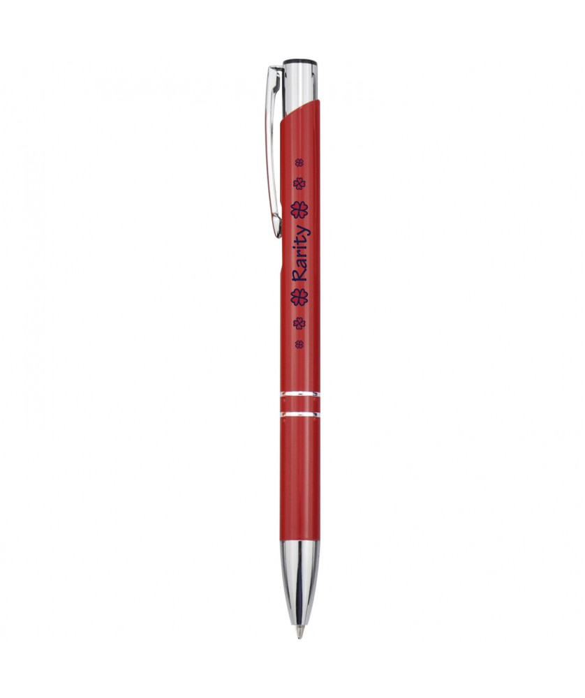 Stylo bille en aluminium personnalisé Moneta (encre bleue) Stylos publicitaire