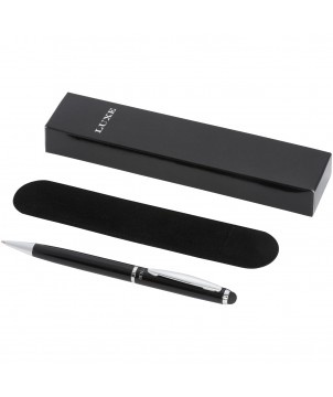 Stylo bille stylet rotatif personnalisé Lento (encre noire) Stylos publicitaire