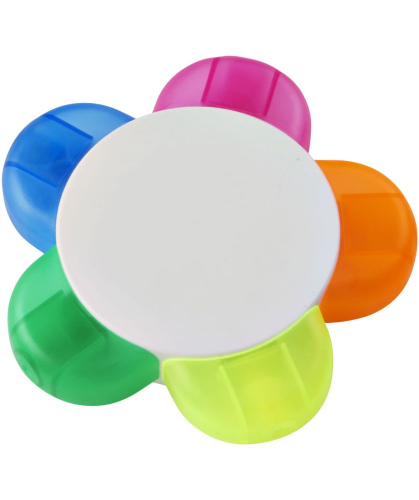 Surligneur 5 couleurs forme fleur personnalisé Flower
