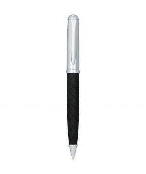 Stylo bille détails cuir personnalisé Fidelio (encre noire) Stylos publicitaire