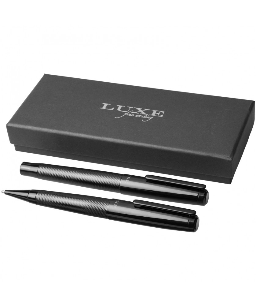 Stylos - Coffret cadeau stylo duo Gloss (encre noire) | PRINTECOM