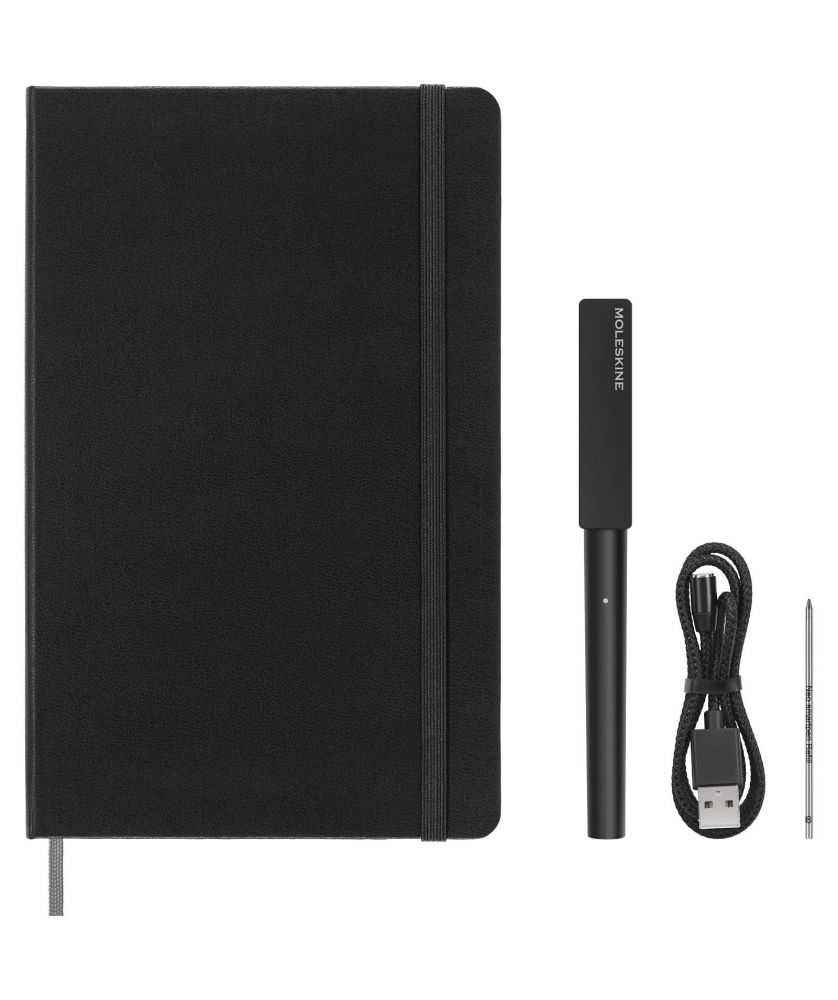 Parure connectée carnet et stylo Moleskine Smart personnalisée Conférenciers publicitaire
