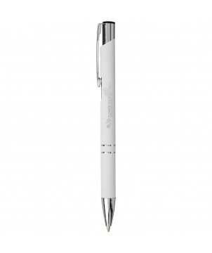 Stylos - Stylo bille rétractable doux au toucher Moneta (encre noire) | PRINTECOM
