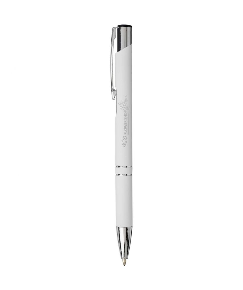 Stylo bille soft-touch personnalisé Moneta (encre noire) Stylos publicitaire