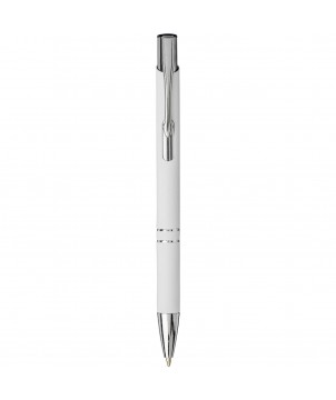 Stylos - Stylo bille rétractable doux au toucher Moneta (encre noire) | PRINTECOM