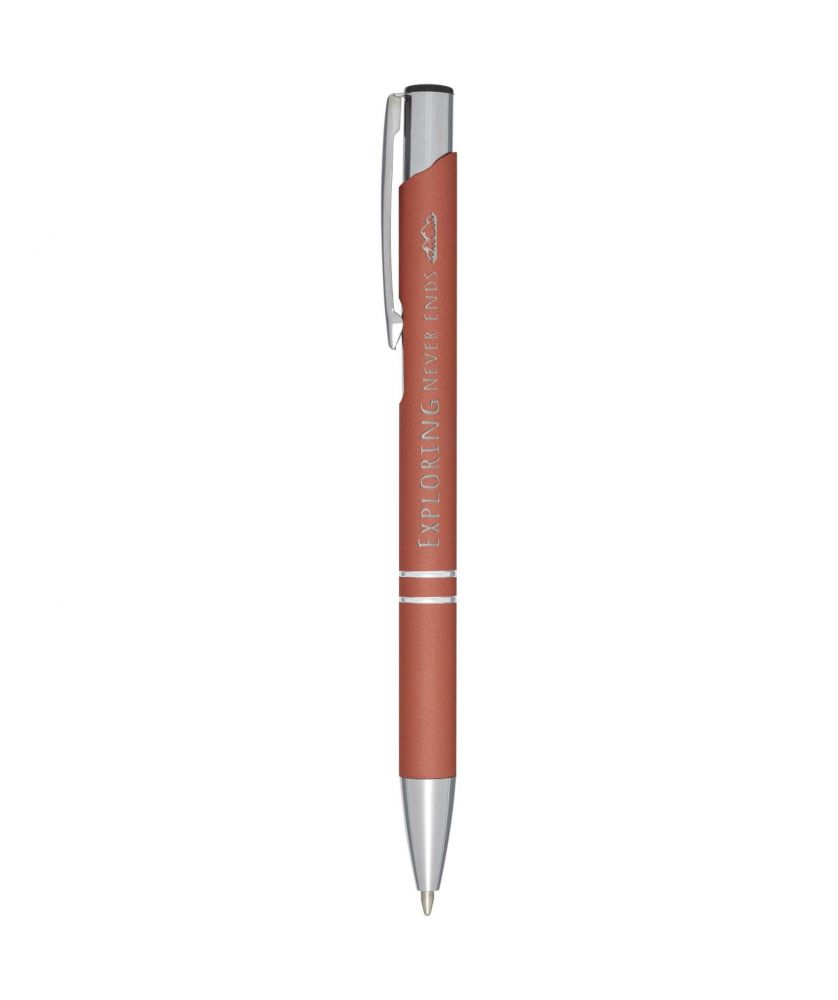 Stylo bille soft-touch personnalisé Moneta (encre noire) Stylos publicitaire