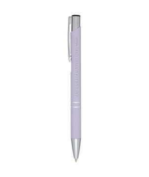 Stylos - Stylo bille rétractable doux au toucher Moneta (encre noire) | PRINTECOM