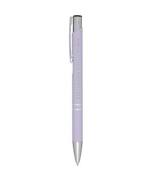 Stylo bille soft-touch personnalisé Moneta (encre noire) Stylos publicitaire