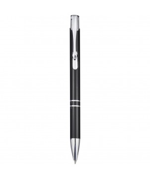 Stylo bille en aluminium personnalisé Moneta (encre noire) Stylos publicitaire