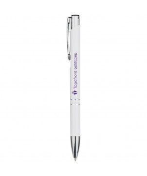 Stylo bille en aluminium personnalisé Moneta (encre noire) Stylos publicitaire