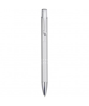 Stylos - Stylo bille rétractable en aluminium Moneta (encre noire) | PRINTECOM