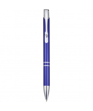 Stylos - Stylo bille rétractable en aluminium Moneta (encre noire) | PRINTECOM