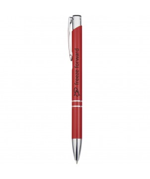 Stylo bille en aluminium personnalisé Moneta (encre noire) Stylos publicitaire