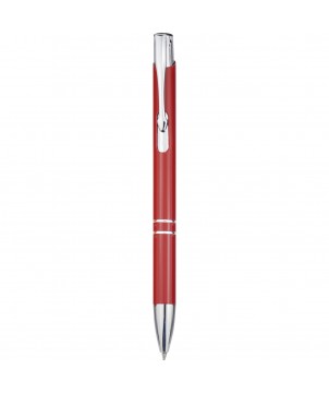 Stylos - Stylo bille rétractable en aluminium Moneta (encre noire) | PRINTECOM