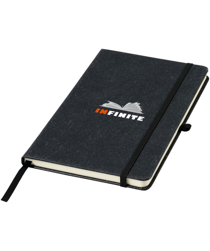 Carnet A5 en cuir recyclé personnalisé Atlana Carnets publicitaire