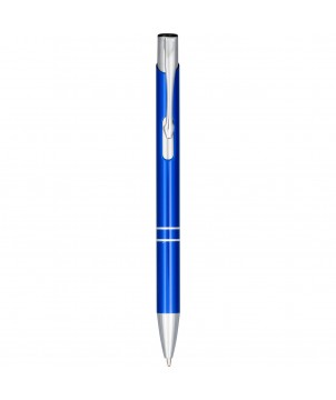 Stylo bille en aluminium anodisé personnalisé Moneta (encre noire) Stylos publicitaire