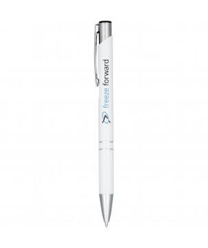 Stylo bille en aluminium anodisé personnalisé Moneta (encre noire) Stylos publicitaire
