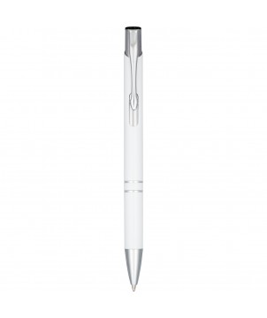 Stylo bille en aluminium anodisé personnalisé Moneta (encre noire) Stylos publicitaire