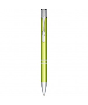 Stylo bille en aluminium anodisé personnalisé Moneta (encre noire) Stylos publicitaire