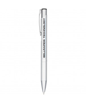 Stylo bille en aluminium anodisé personnalisé Moneta (encre noire) Stylos publicitaire