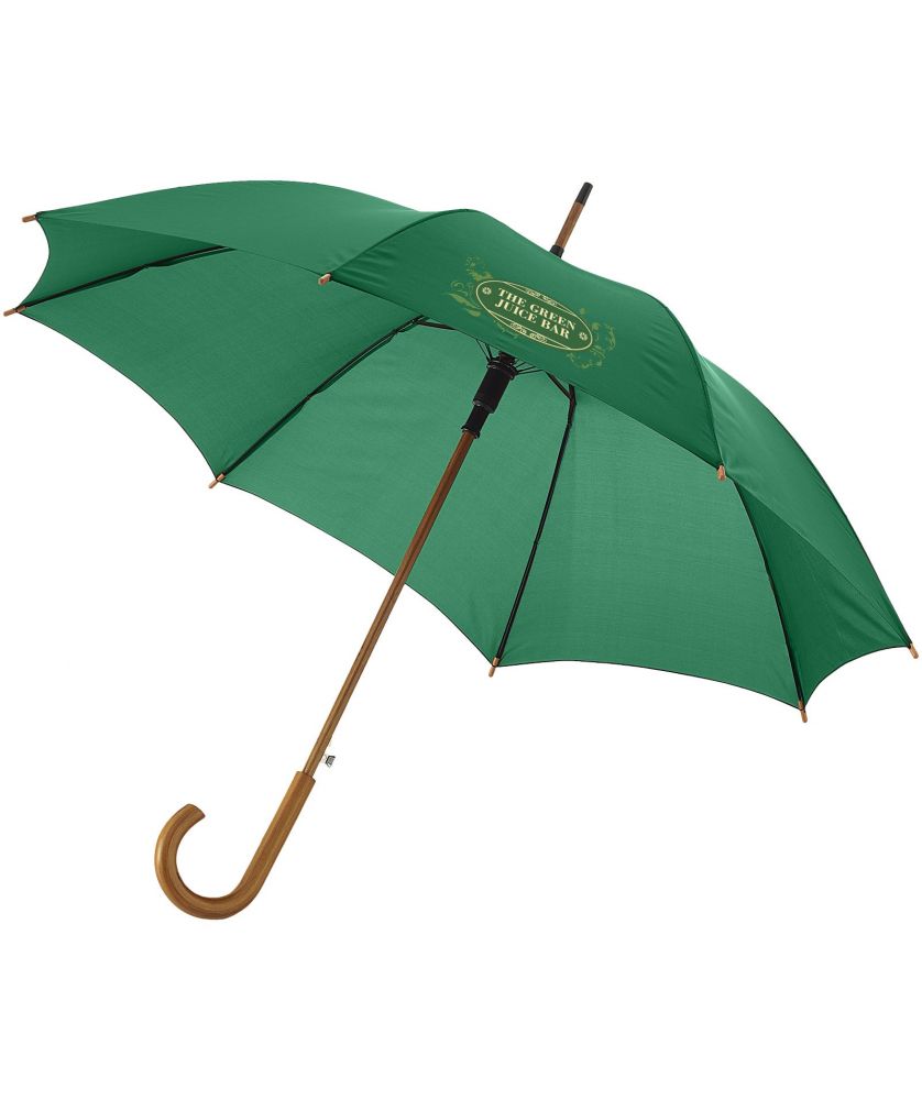 Parapluie personnalisé automatique bois Kyle 23 pouces Parapluies publicitaire