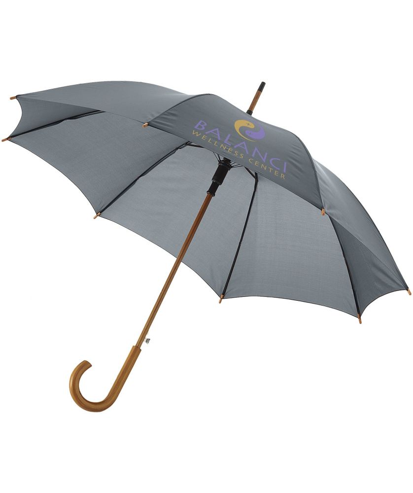 Parapluie personnalisé automatique bois Kyle 23 pouces Parapluies publicitaire