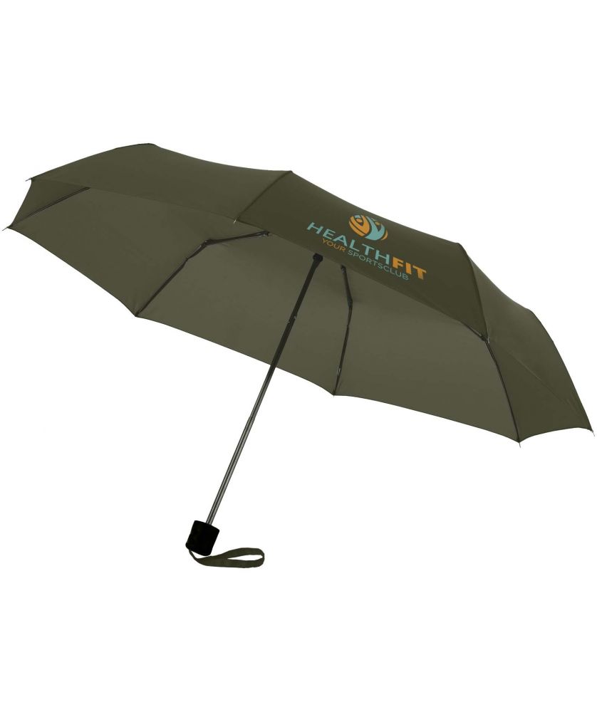 Parapluie pliable personnalisé Ida 21,5 pouces Parapluies publicitaire