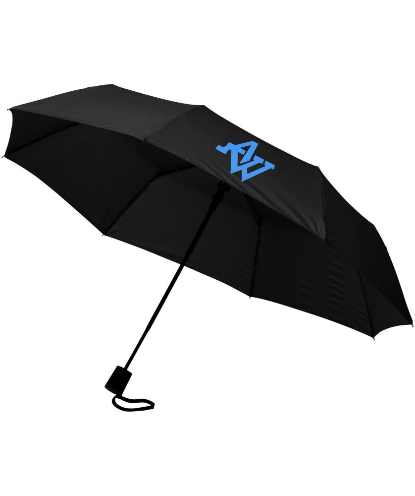 Parapluie pliable personnalisé automatique Wali 21 pouces Parapluies publicitaire