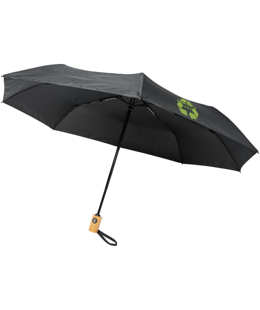 Parapluie pliable personnalisé recyclé RPET Bo 21 pouces