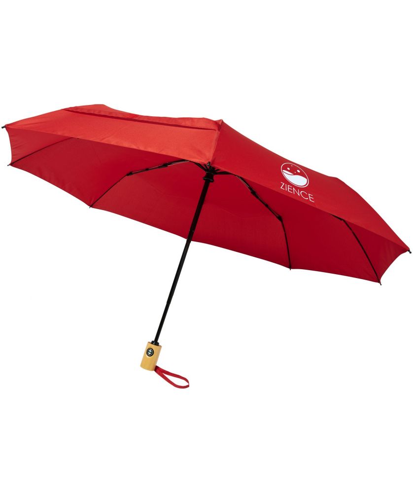 Parapluie pliable personnalisé recyclé RPET Bo 21 pouces Parapluies publicitaire