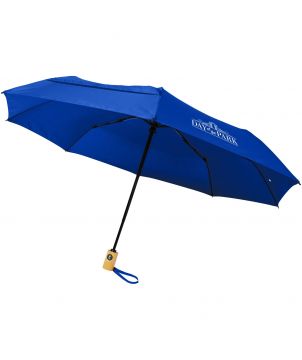 Parapluie pliable personnalisé recyclé RPET Bo 21 pouces