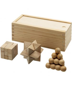 Set de 3 casse-tête en bois...