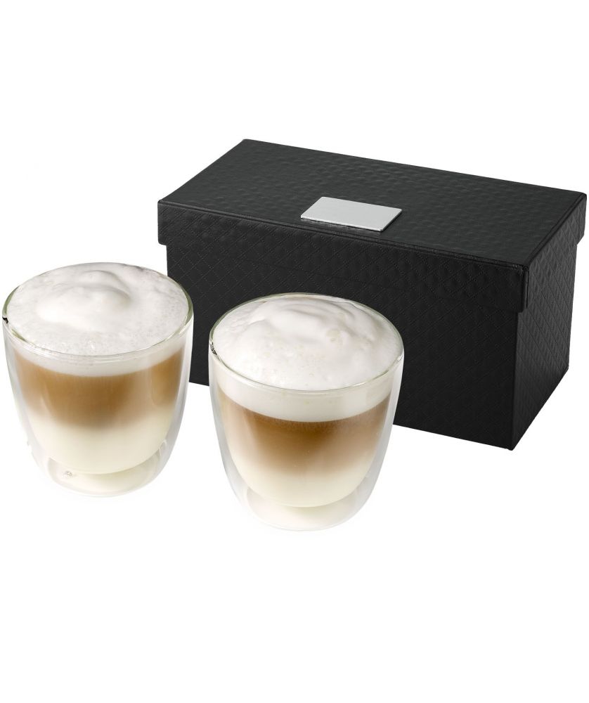 Ensemble de 2 mugs à café double paroi personnalisé Boda Vaisselle publicitaire