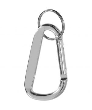 Porte-clés mousqueton en aluminium personnalisé Timor Porte-clés publicitaire