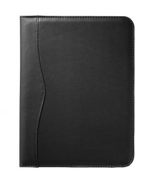 Conférencier A4 avec bloc-notes personnalisé Ebony Conférenciers publicitaire