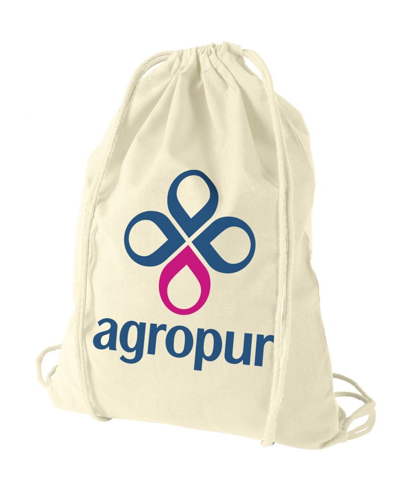 Sac à cordon coton personnalisé 5 L Oregon Sacs à dos publicitaire