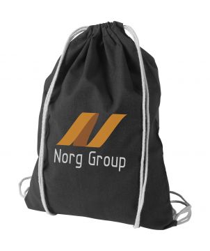 Sac à cordon coton personnalisé 5 L Oregon Sacs à dos publicitaire