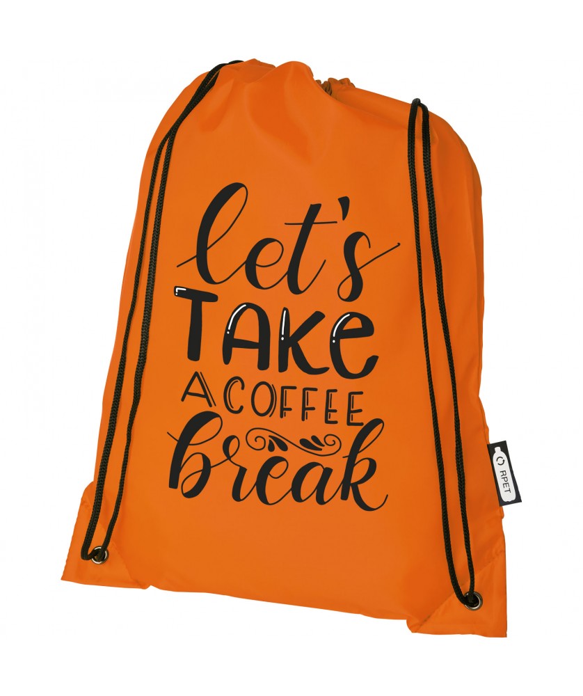 Sacs à dos - Sac à dos RPET Oriole avec cordon de serrage 5L | PRINTECOM