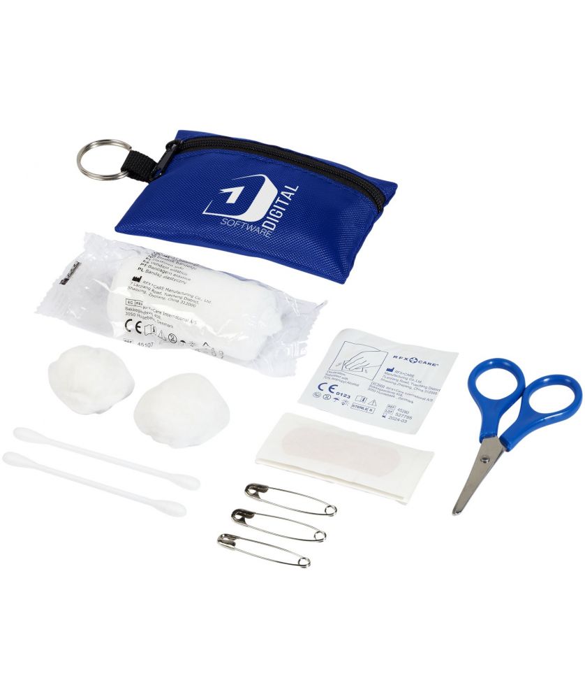 Pochette porte-clés de premiers secours 16 pièces personnalisée Valdemar