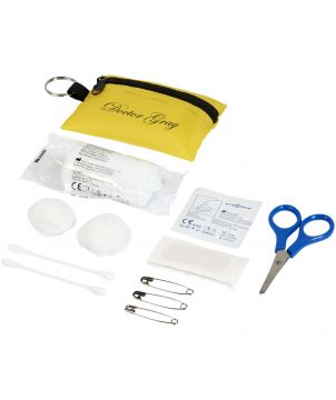 Pochette porte-clés de premiers secours 16 pièces personnalisée Valdemar Porte-clés publicitaire