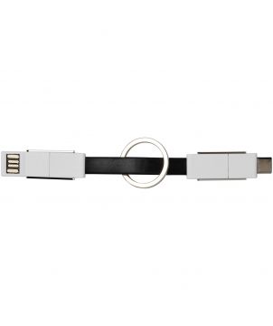 Câble de charge 4 en 1 personnalisé One Accessoires de téléphonie publicitaire