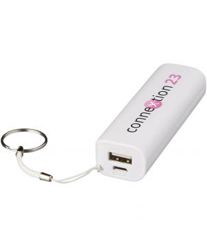 Batterie externe 1 200 mAh avec anneau personnalisée Span Chargeurs et Batteries publicitaire