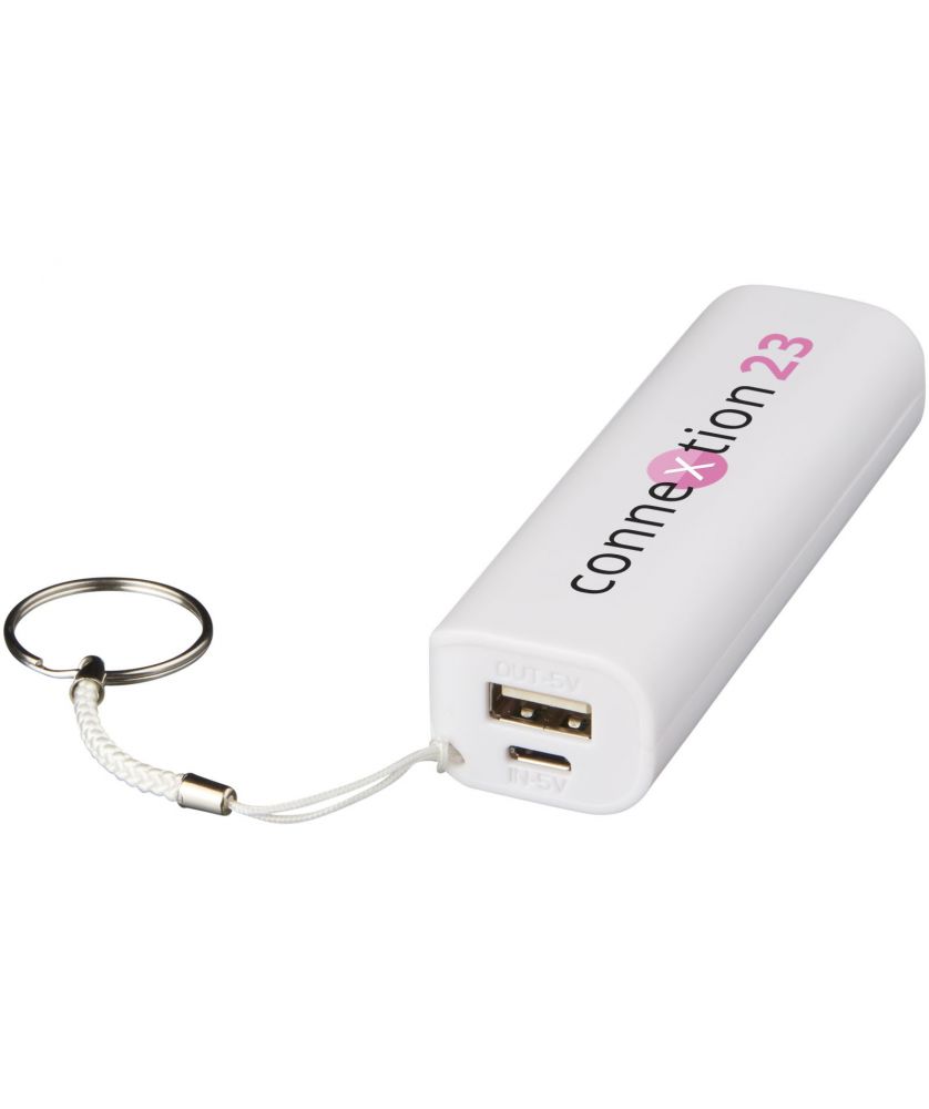 Batterie externe 1 200 mAh avec anneau personnalisée Span Chargeurs et Batteries publicitaire