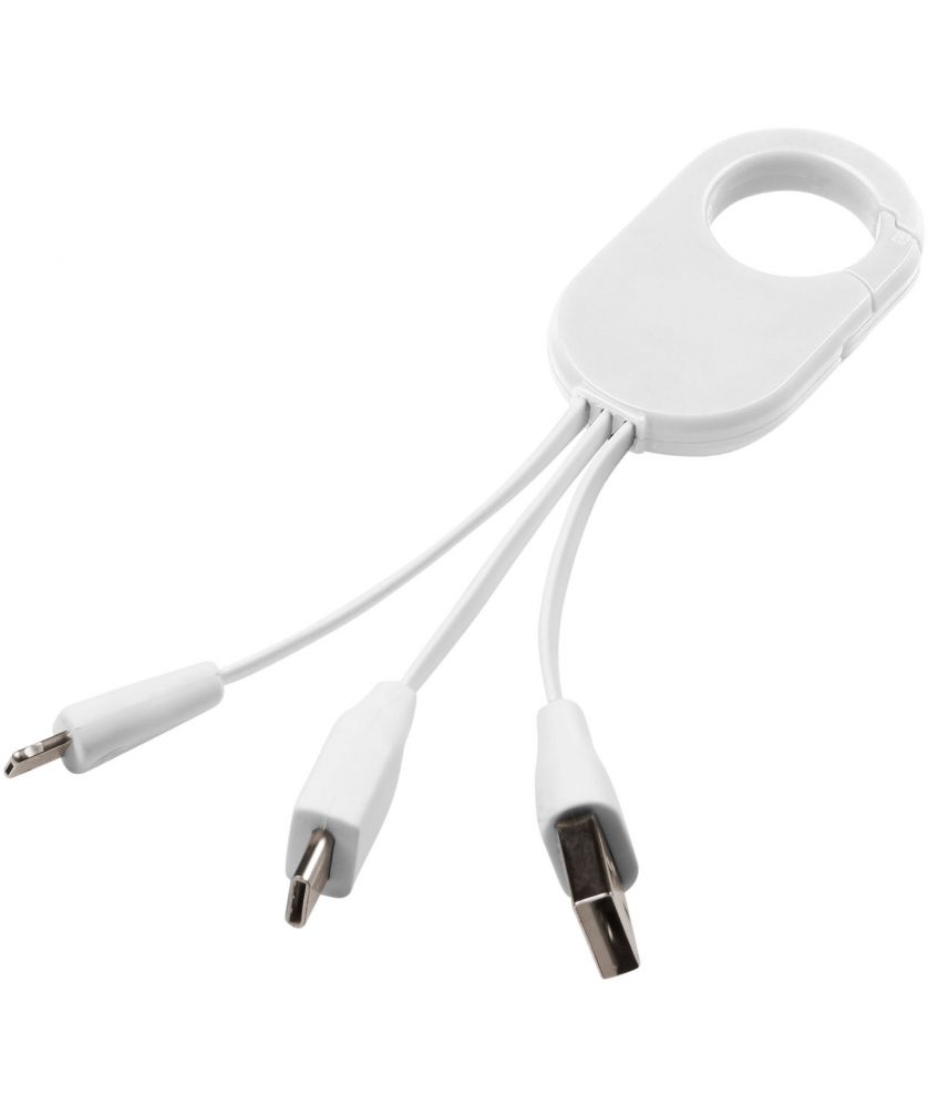 Câble de charge 3 en 1 personnalisé Troop Accessoires de téléphonie publicitaire