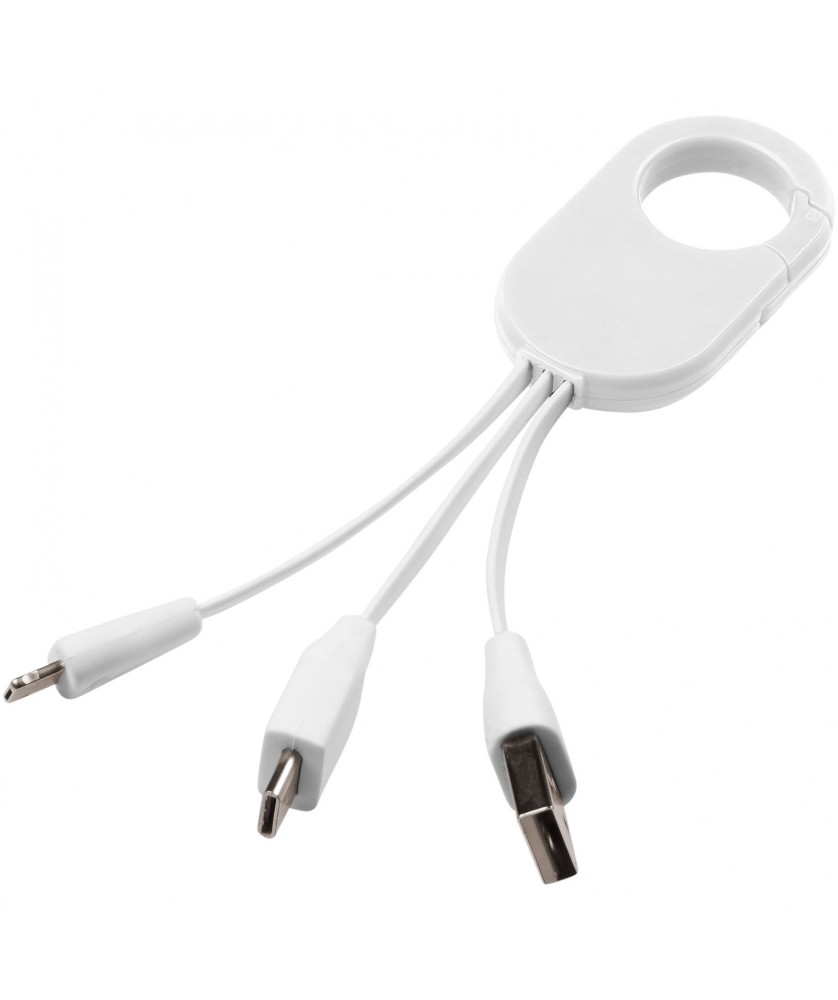 Accessoires de téléphonie - Câble de recharge 3-en-1 Troop | PRINTECOM