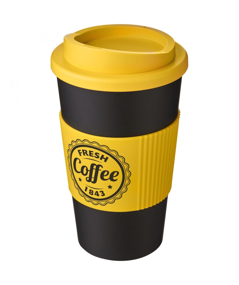 Gobelet isolant Americano® 350ml avec bandeau antidérapant Mugs isothermes publicitaire