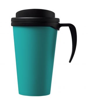Mug isotherme personnalisé à poignée 350 ml Americano® Grande Mugs isothermes publicitaire